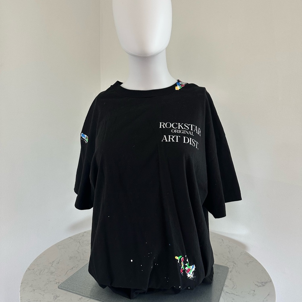 Rockstar Original Art Dist. Black Graphic T-Shirt